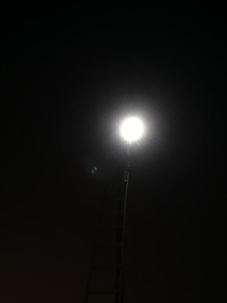 Solar light installation 11