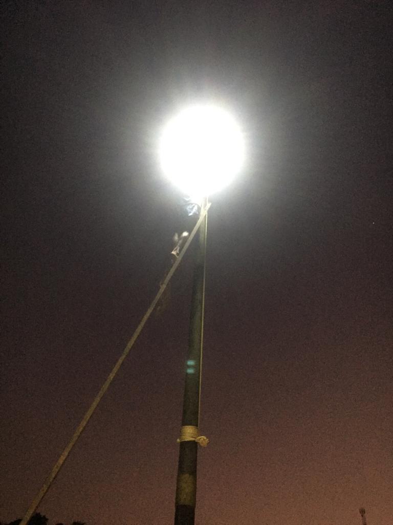Solar light installation 13