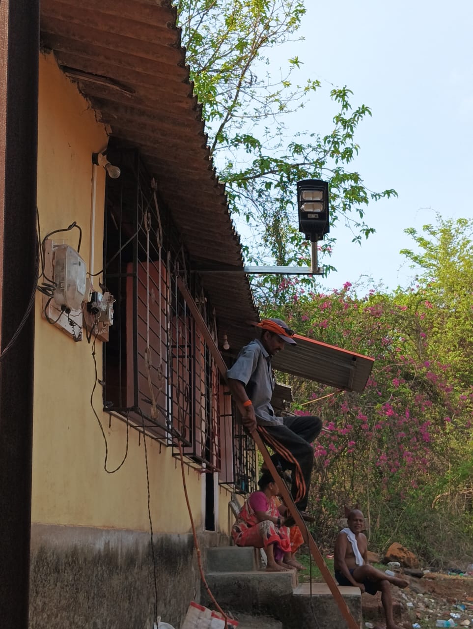 Solar light installation 14