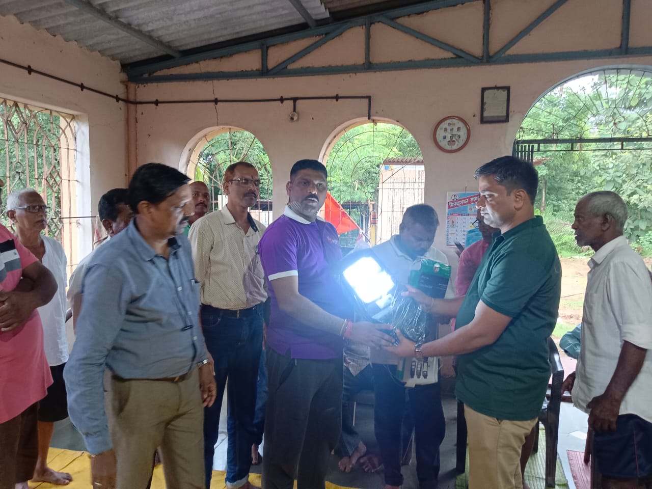 Solar light installation 18