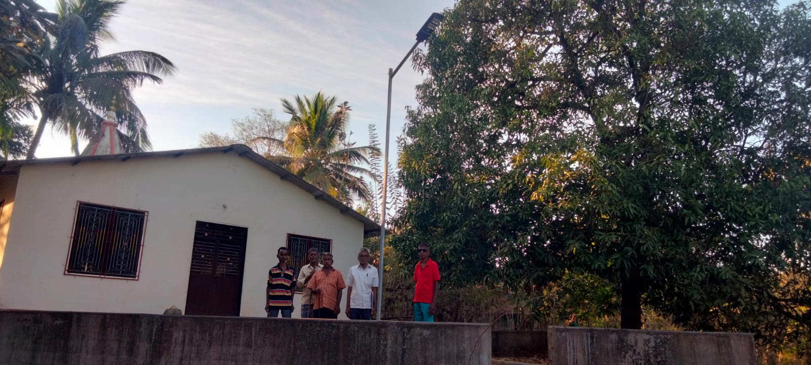 Solar light installation 19