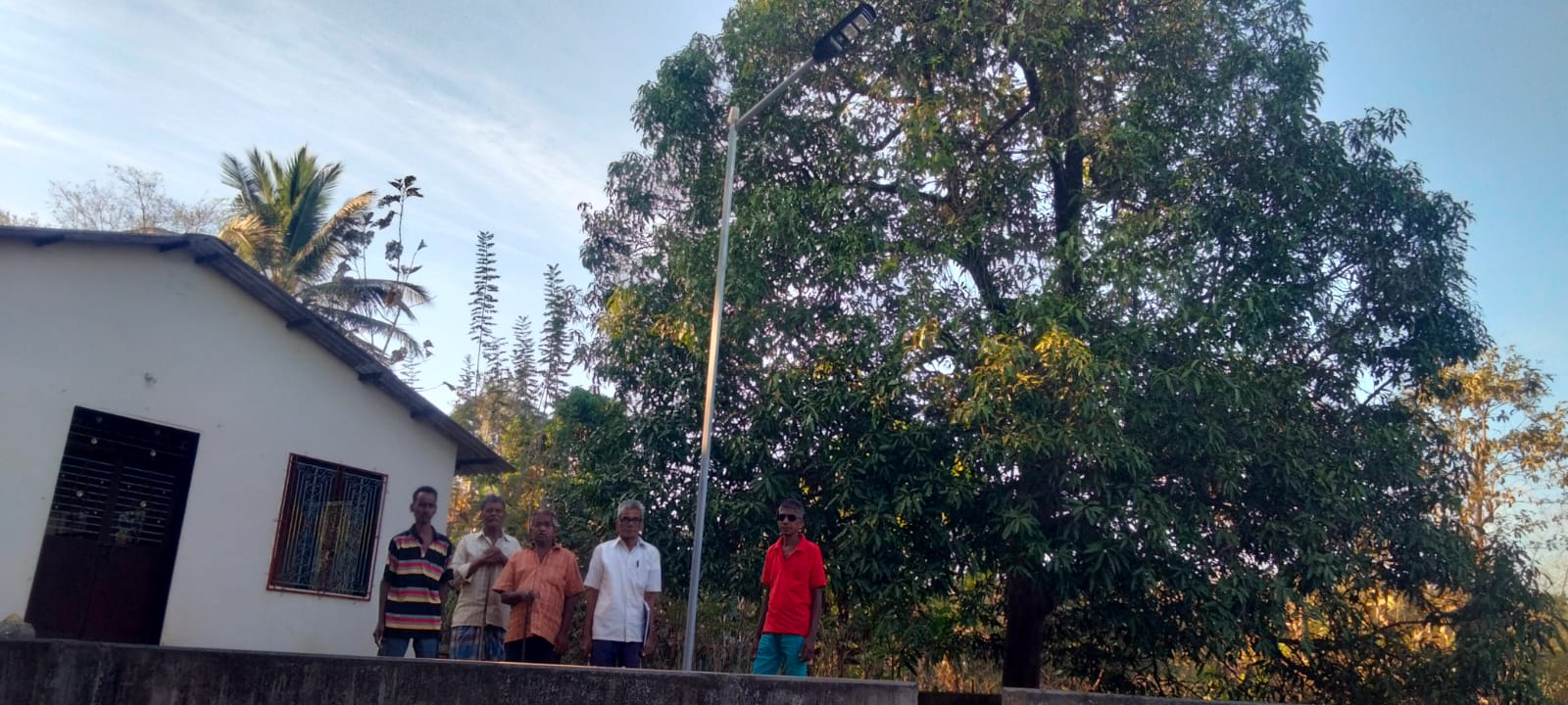 Solar light installation 20