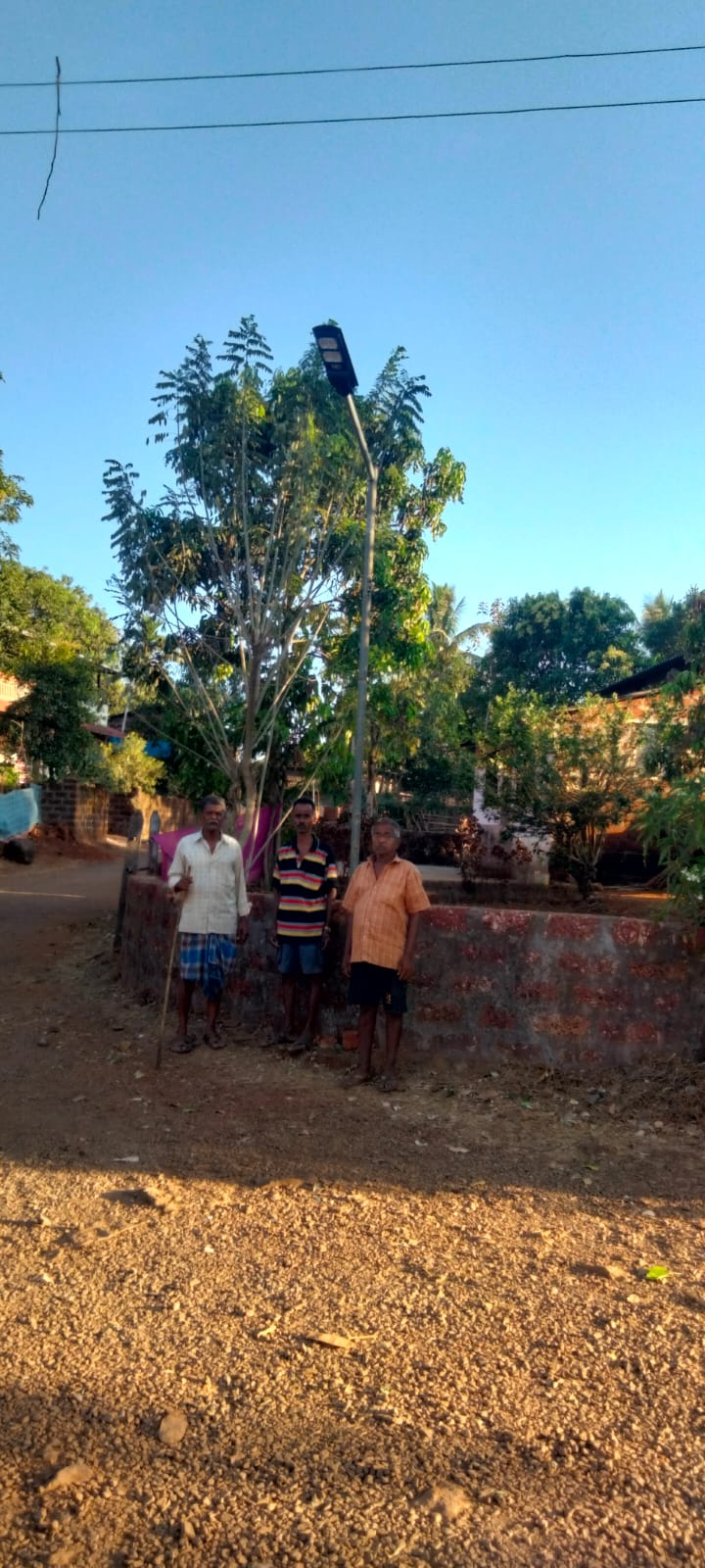 Solar light installation 21
