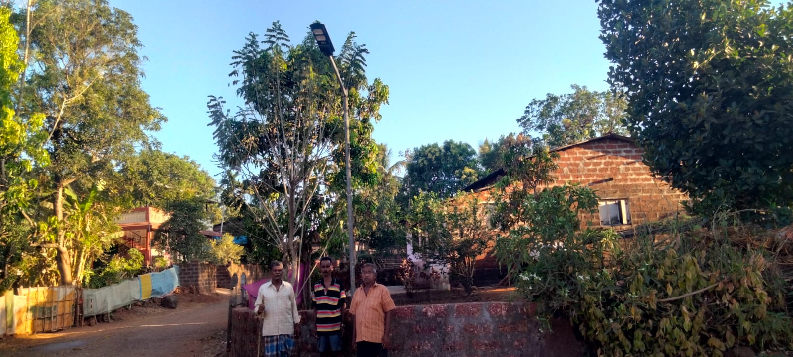 Solar light installation 22