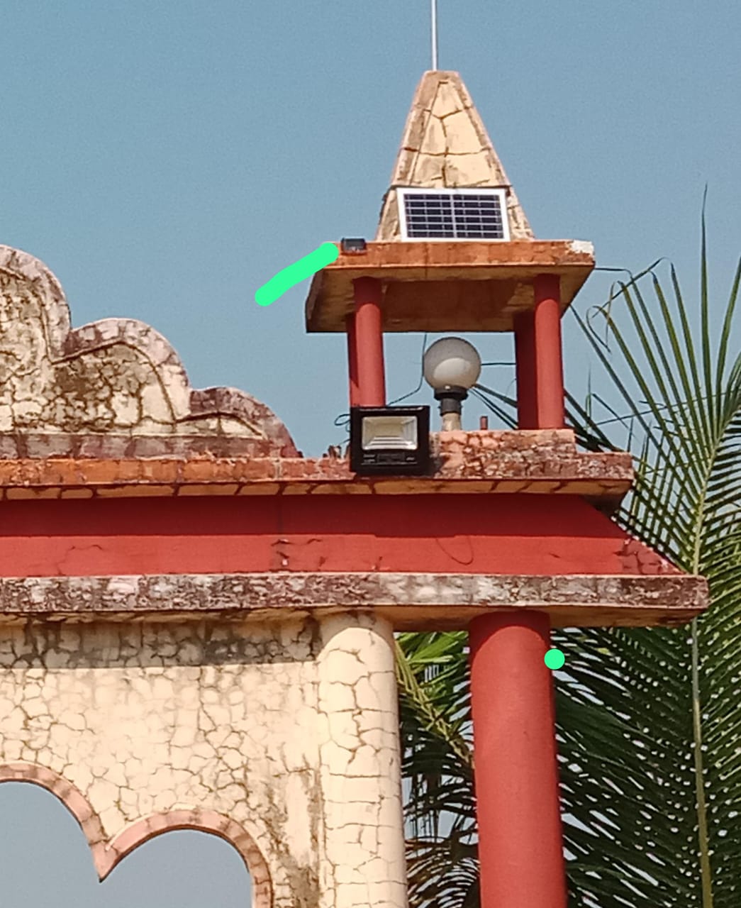 Solar light installation 5