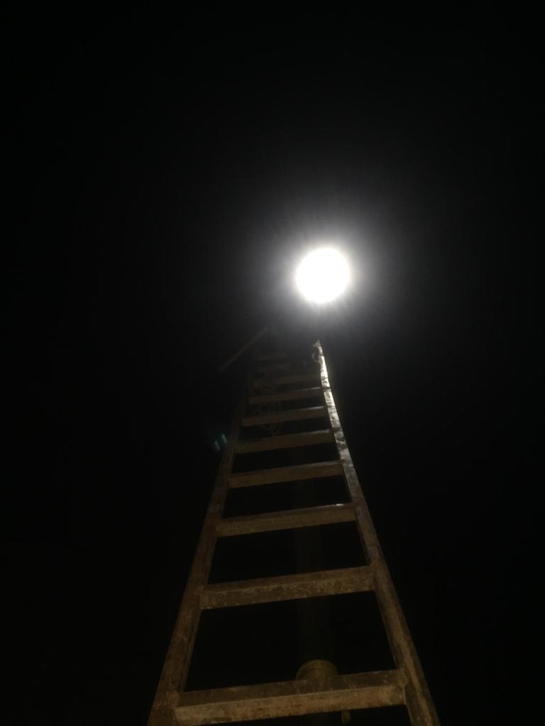 Solar light installation 8
